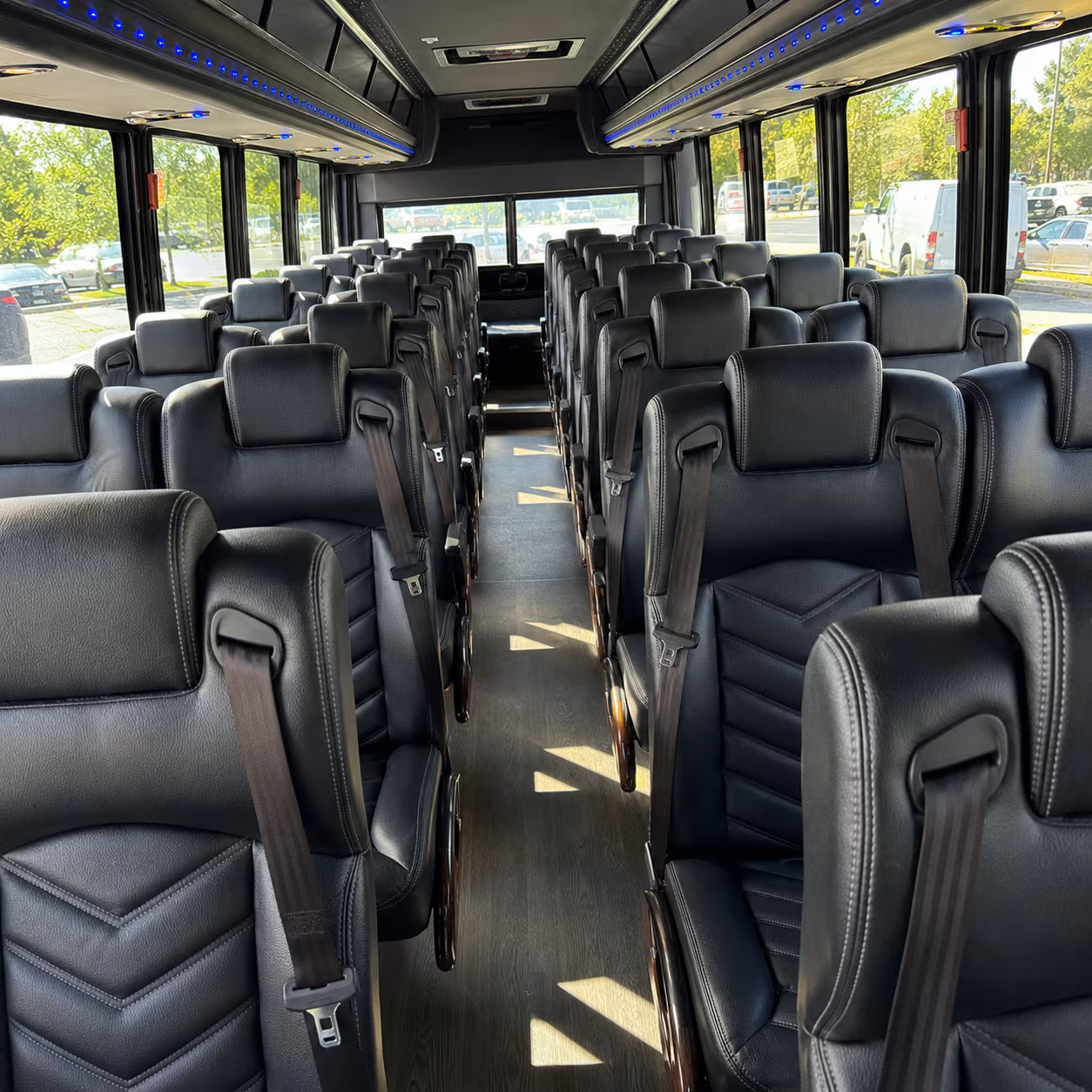 brookline airport transportation onboard seating