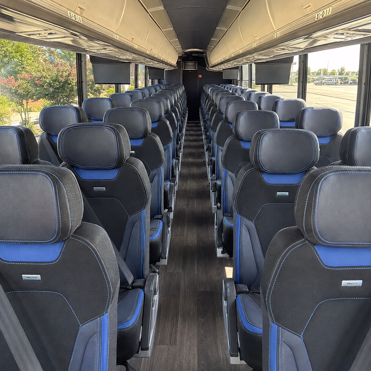 somerville charter bus rental interior