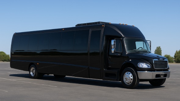 Exterior of Charter Bus Company Brookline's 18 Passenger Minibus in Brookline