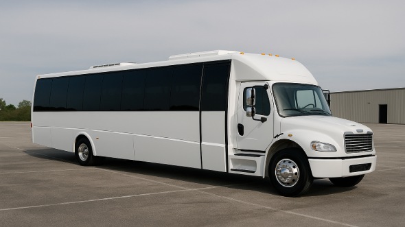 Exterior of Charter Bus Company Brookline's 20 Passenger Mini bus in Brookline