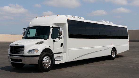 Exterior of Charter Bus Company Brookline's 30 Passenger Minibus in Brookline