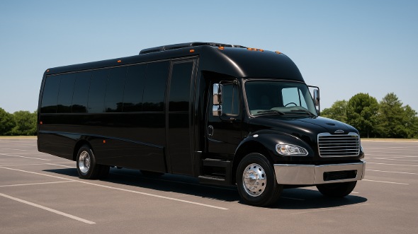 Exterior of Charter Bus Company Brookline's 35 Passenger Minibus in Brookline