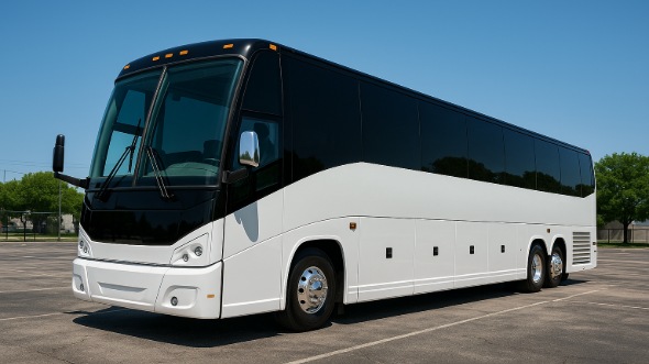 Exterior of Charter Bus Company Brookline's 55 Passenger Charter Bus in Brookline