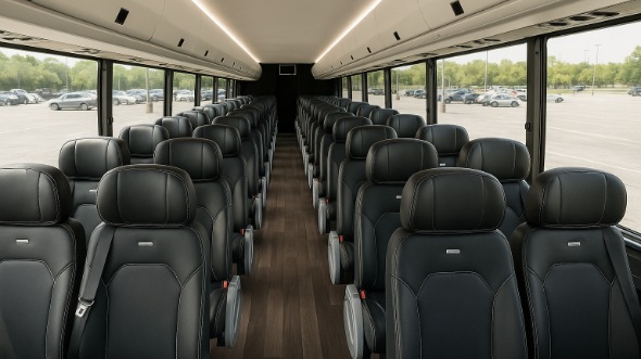 brookline 18 passenger minibus inside