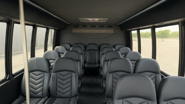 brookline 20 passenger minibus inside