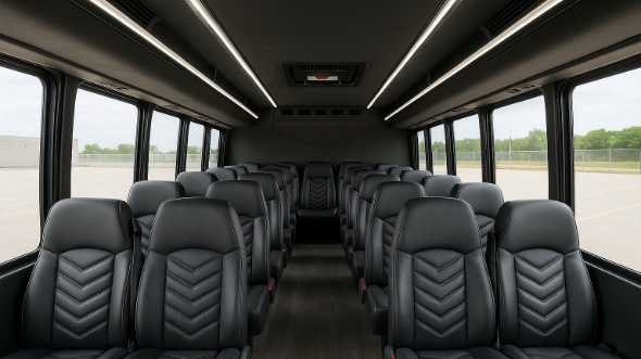 brookline 30 passenger minibus inside