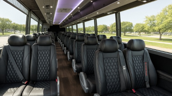 brookline 35 passenger minibus inside
