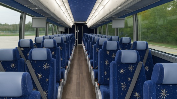 brookline 56 passenger charter bus