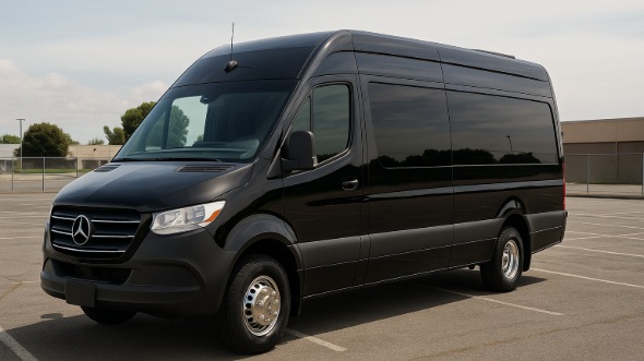 Exterior of Charter Bus Company Brookline's Sprinter Limo in Brookline